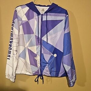 Tomorrowland Purple Wall hooded rain jacket